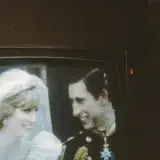 Marriage of Prince Charles to Diana Spencer, a 1980s 35mm film slide photo - back when people took photos of their TV!