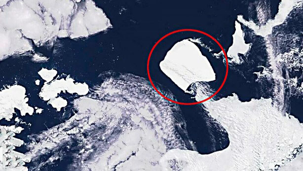 El iceberg más grande del mundo se dirige a mar abierto