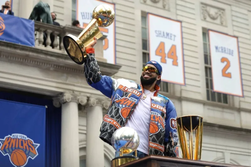 Knicks celebran su campeonato con desfile en Nueva York