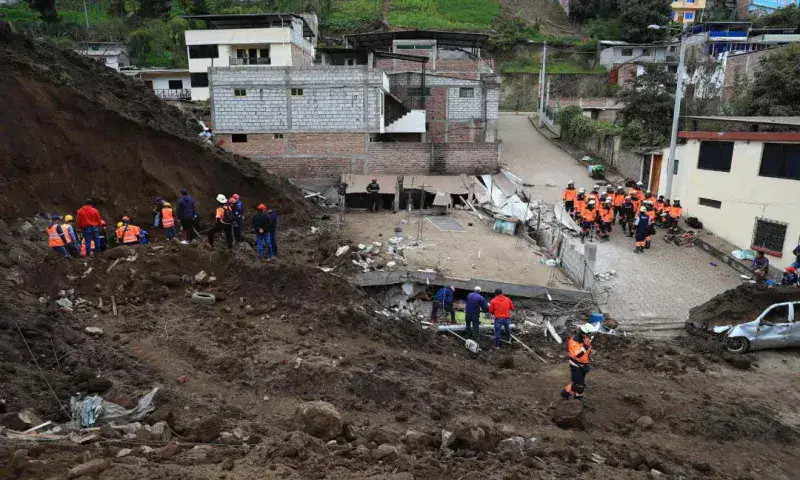 La cifra de fallecidos por alud ocurrido en marzo en Ecuador llega a 50