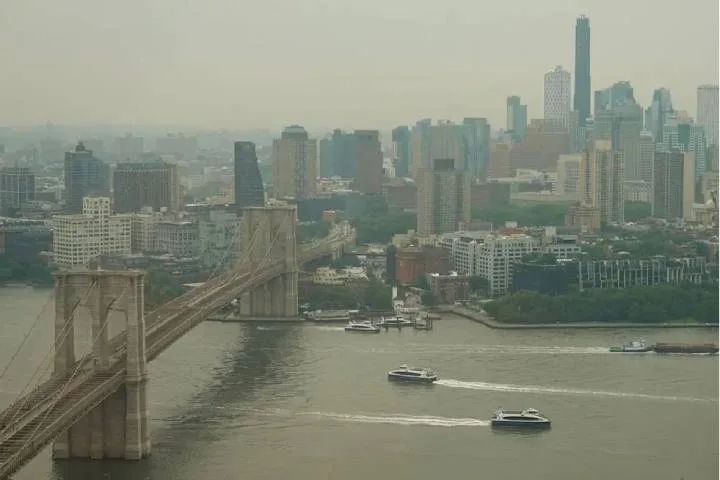 Bruma de incendios en Canadá empeora el aire en Nueva York