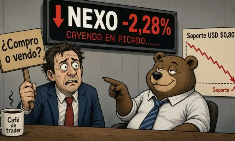 Token NEXO cede un 2,28% y pone a prueba el soporte de 0,807 dólares