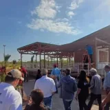 Autoridades inspeccionan la primera etapa del parque Ana María Campos
