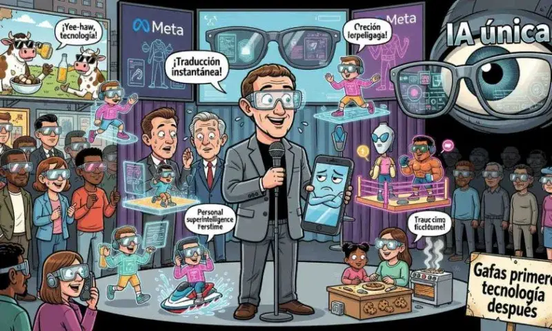 Zuckerberg impulsa gafas con IA y rechaza una superinteligencia única