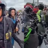 Bloquean en La Guaira a médicos y voluntarios en motocicleta
