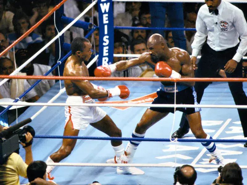 Marvin Hagler libró última batalla ante Ray Leonard