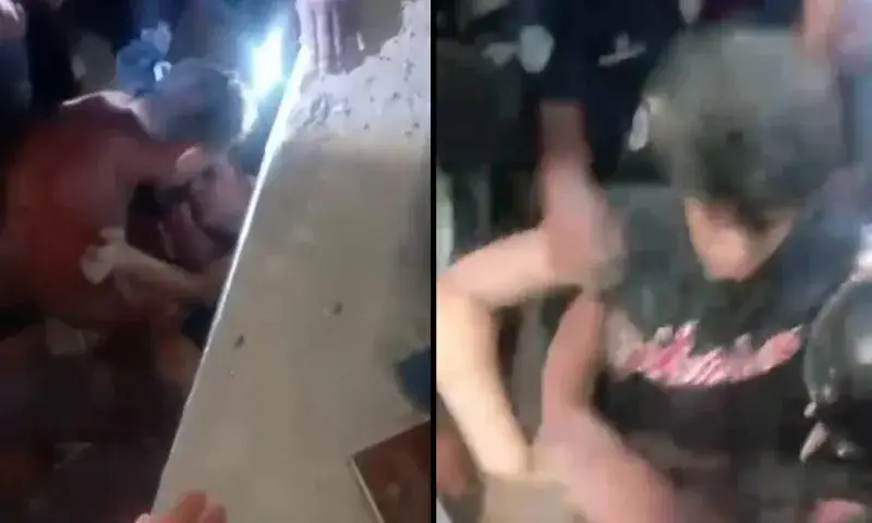 Rescatan con vida a un joven entre escombros en Caracas tras los terremotos