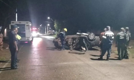 Vuelco de vehículo en Nueva Esparta deja un muerto y 5 heridos