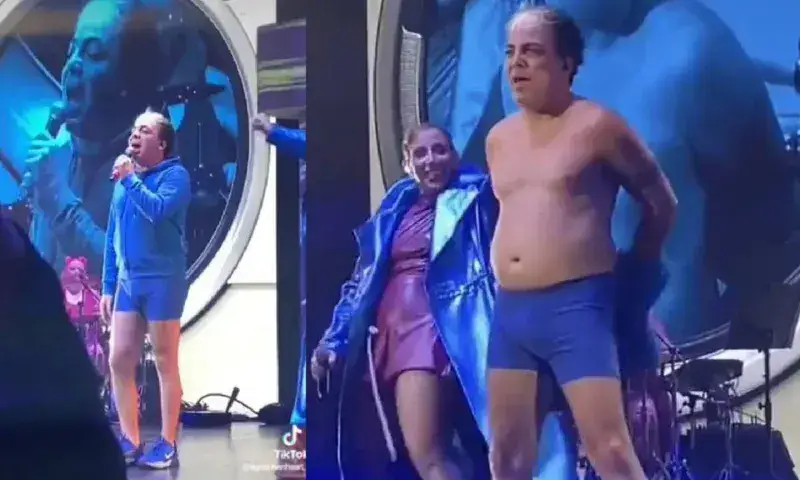 Cristian Castro sorprende con striptease en show de Miranda