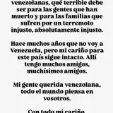 Julio Iglesias se solidariza con Venezuela y dice que su cariño sigue intacto
