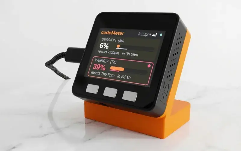 Un gadget de escritorio vigila tu cuota de Claude Code en tiempo real