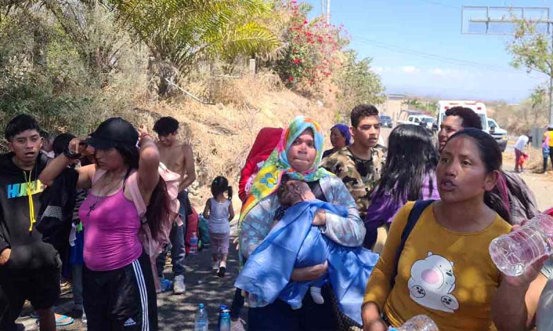 Migrantes escapan de centro migratorio en sureste de México