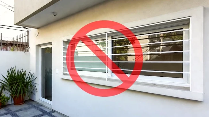 El vidrio laminado desplaza a las rejas en las ventanas