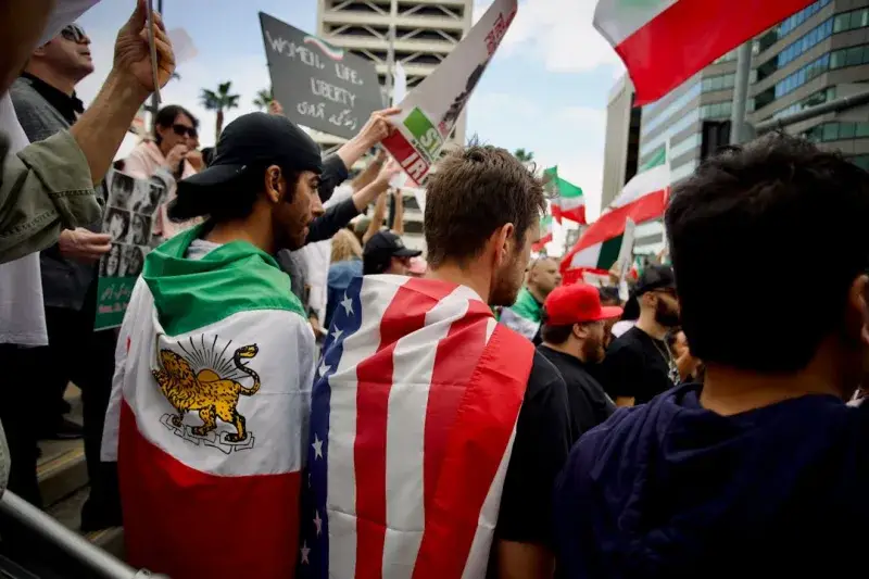 Iran protest October 15, 2022 - Sherman Oaks, CA