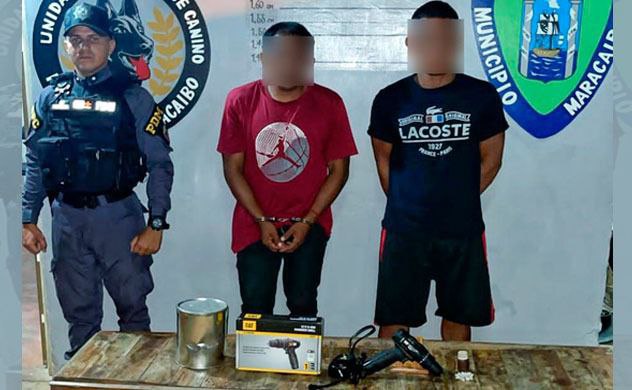 Detienen a dos hombres por hurtar un local en el barrio Motocross