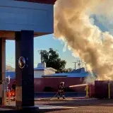 File:Firefighter dousing Dumpster Fire in Phoenix.jpg