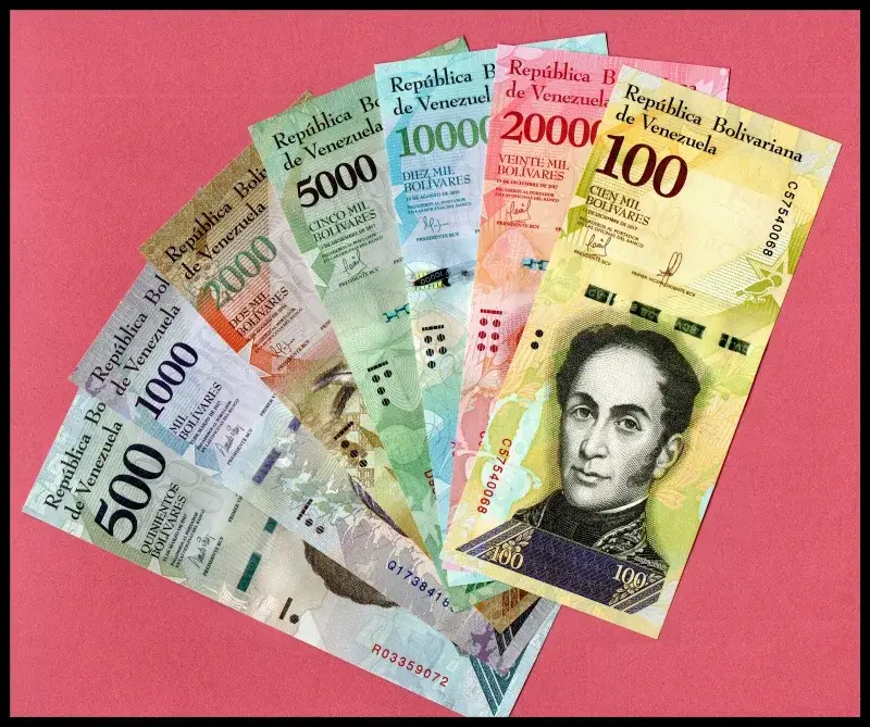 Billetes de bolívares de Venezuela