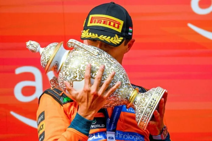 Lando Norris gana el Gran Premio de Hungría tras ocho meses