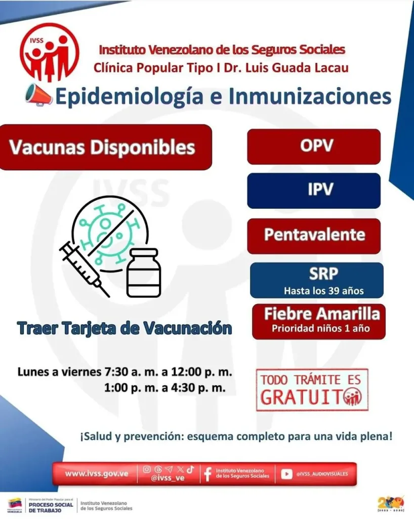 IVSS abre jornada de vacunación gratuita en Naguanagua, Carabobo
