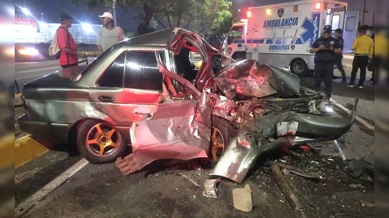 Choque de frente dejó una mujer fallecida en Maracaibo