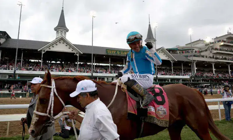 Jinete venezolano gana el Derby de Kentucky con Mage