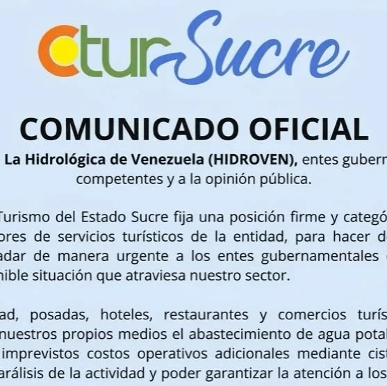 Publicación de Instagram de Cámara de Turismo Edo. Sucre🇻🇪