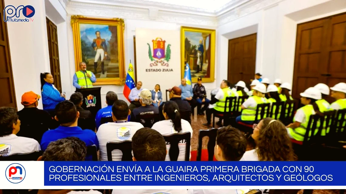 Gobernación del Zulia envía a La Guaira brigada de 90 especialistas