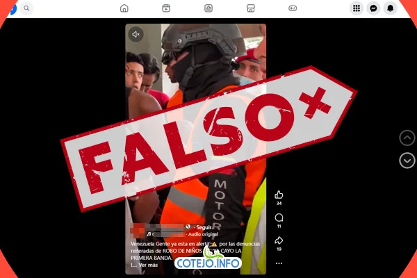 Falso video sobre robo de niños en La Guaira
