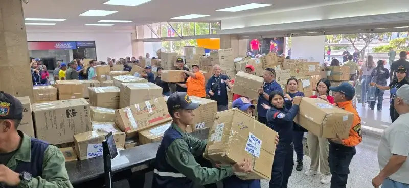 Maracaibo envió otras 160 toneladas de ayuda para los afectados por los sismos