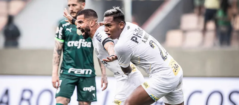 Gol de Tomás Rincón en el triunfo de Santos ante Palmeiras