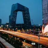 Exploring the capital of China Peking, Beijing and its dynamics during blue hour