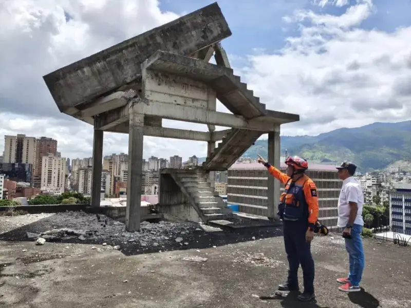 Preparan derribo del tanque de la Torre David