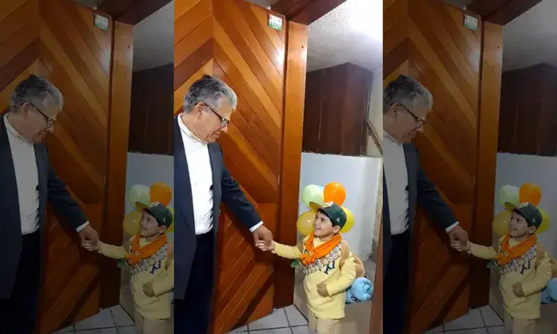 Nieto y abuelo recrean escena de Up y el video supera 3 millones de vistas en TikTok