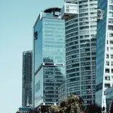 Captivating view of contemporary skyscrapers in Mexico City showcasing urban architecture.