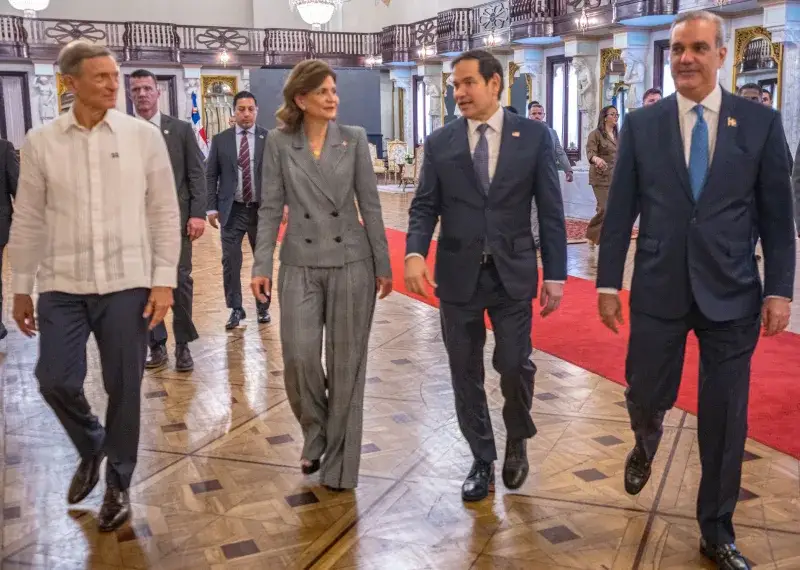 File:Secretary Marco Rubio participates in a working lunch with Dominican President Luis Abinader in Santo Domingo, Dominican Republic on 6 February 2025.jpg