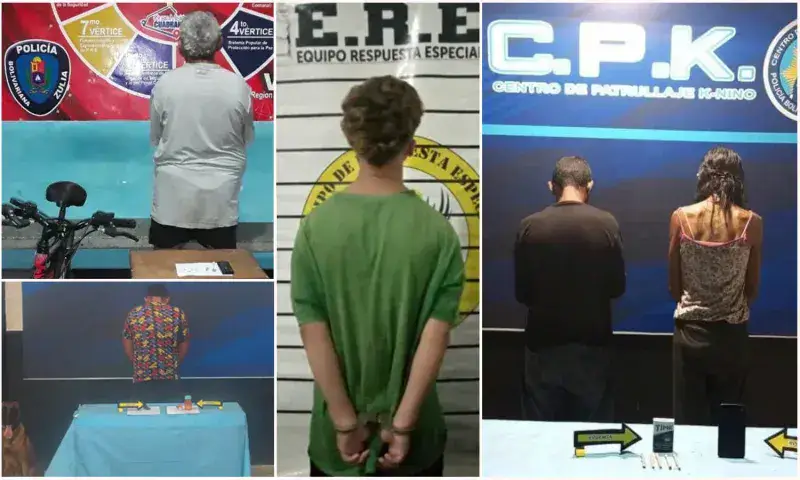Detienen en Maracaibo y Cabimas a 5 personas por poseer y vender droga