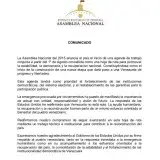 Parlamento de 2015 iniciará agenda de trabajo este 1 de agosto