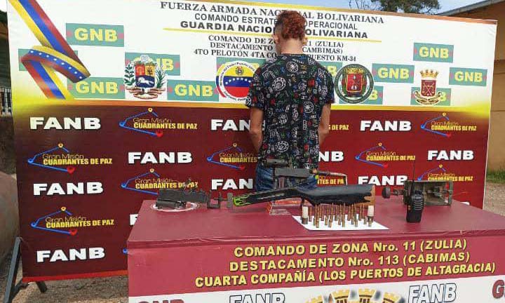 Detienen a miembro de la banda "El Oso" en el municipio Miranda