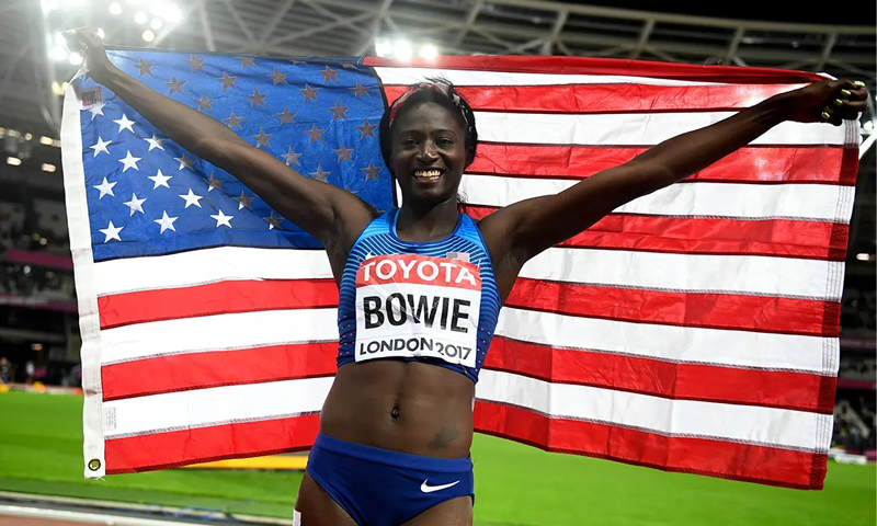 Fallece Tori Bowie, triple medallista en Río 2016