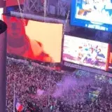 Hinchas argentinos llenan Times Square antes de la final