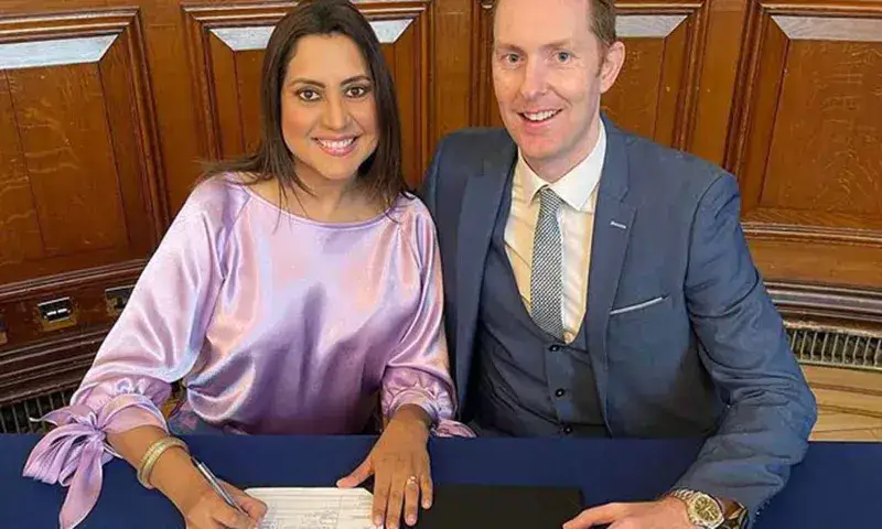 Mariela Celis se casa con el empresario irlandés en Belfast