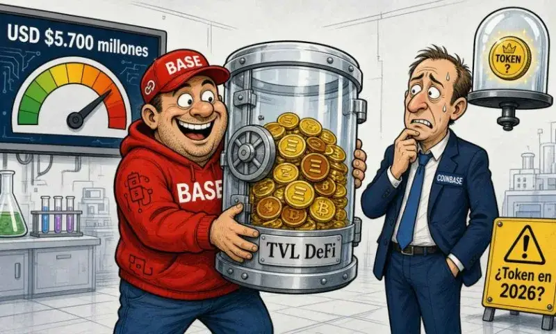 Base alcanza USD 6.641 millones en TVL según los registros