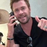 Mimí Lazo se emociona al encontrarse con el actor Chris Hemsworth