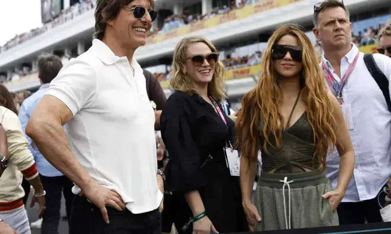 Captan a Shakira y a Tom Cruise juntos en la carrera de la Fórmula 1