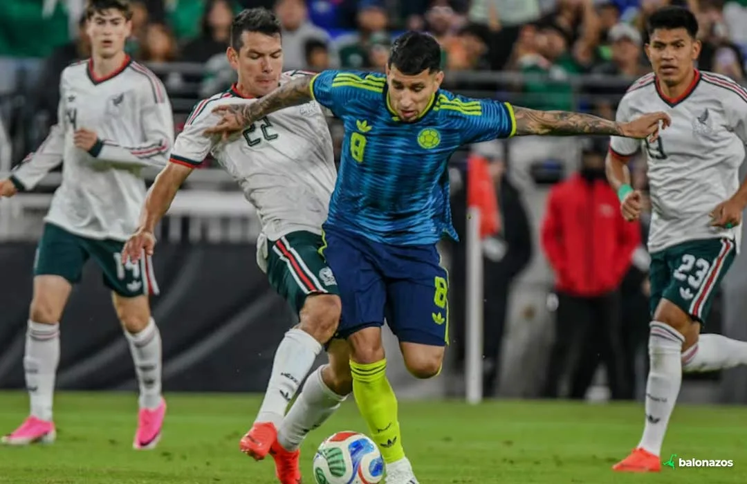 Empate 1-1 entre Colombia y México en Baltimore