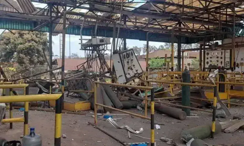 Explosión en planta de gas en Bolívar deja 6 trabajadores heridos