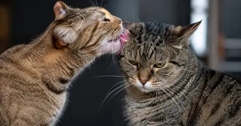Un estudio en 53 hogares muestra que el acicalamiento entre gatos no siempre es amistad