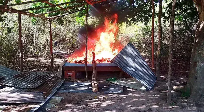 FANB destruye base logística de delincuencia organizada en Sucre