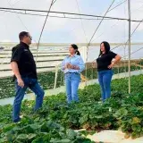 Brenda Ribeiro se reunió con productores en El Jarillo