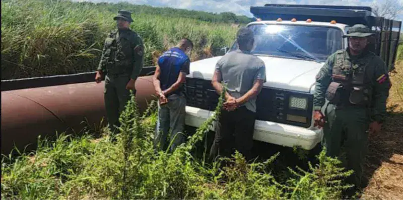 Capturados 3 sujetos mientras vandalizaban tubería de PDVSA